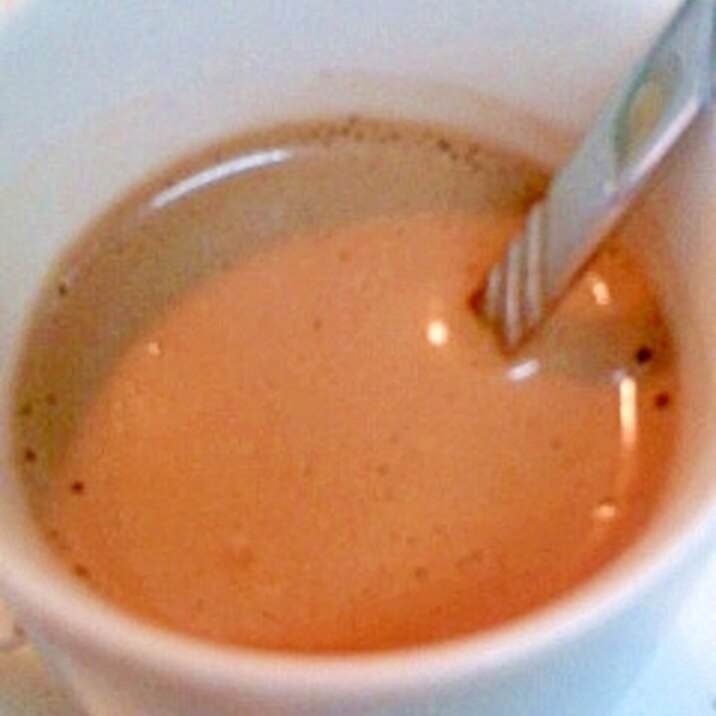 スキムミルクのコーヒー